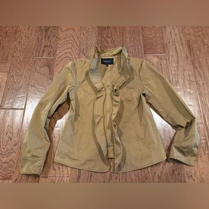 Lafayette 148 New York Ruffle-Front Jacket Size 8